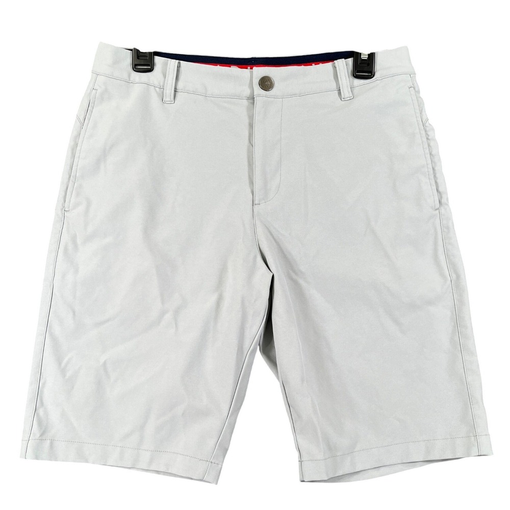Puma Golf Performance Shorts Mens W30 Light‎ Gray Flat Front Athletic Activewear